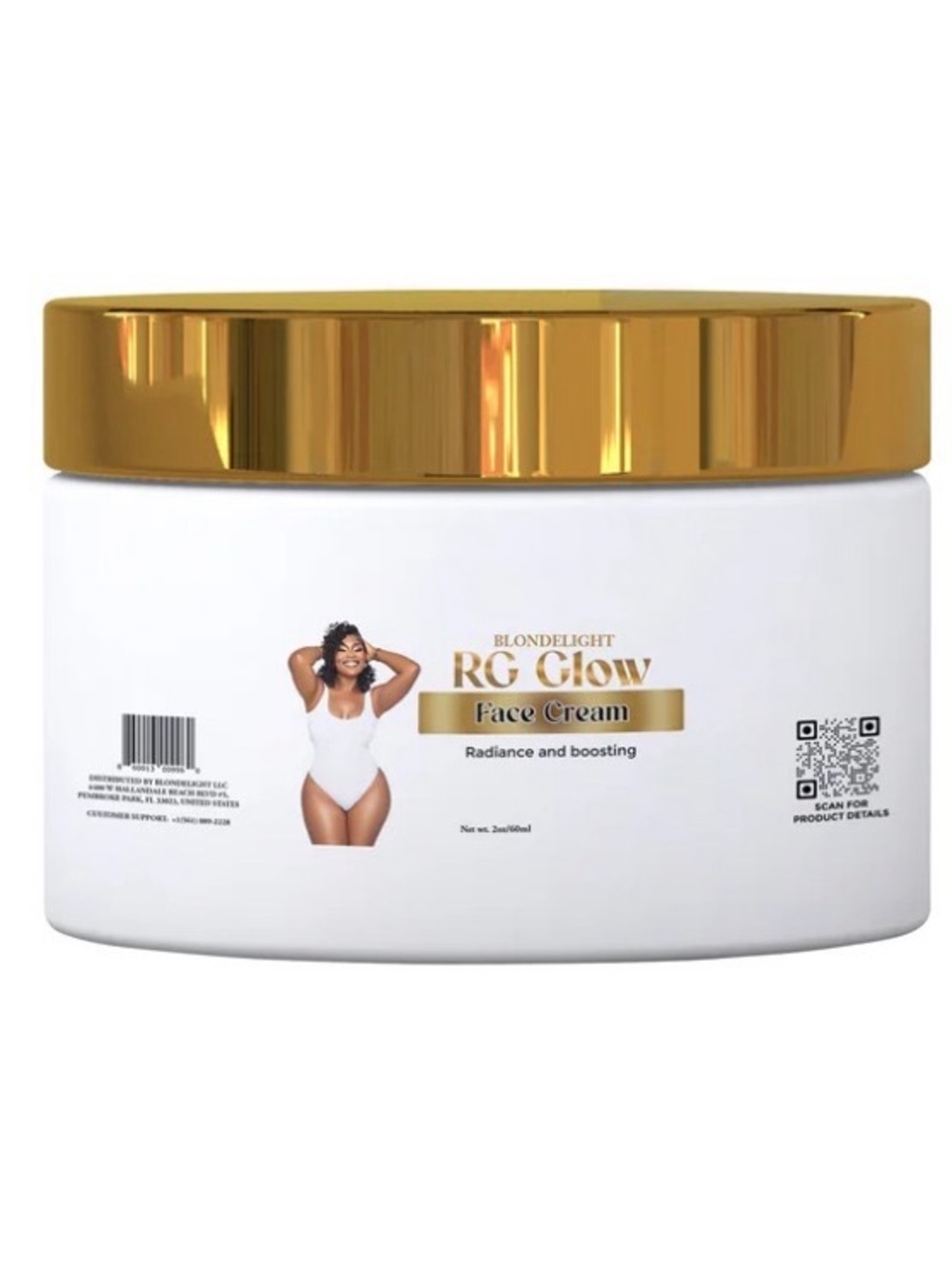 Blondlight RG Glow 2oz of face cream